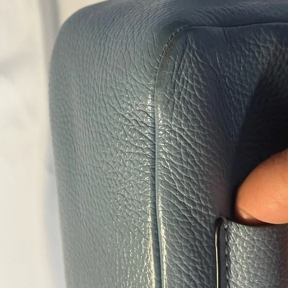 Coach Blue  Pebble Leather Mini Backpack - Picture 12 of 16